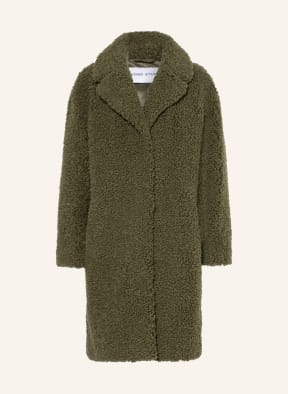 STAND STUDIO Teddyfell-Mantel CAMILLE, Farbe: KHAKI (Bild 1)