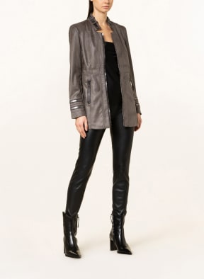 Joseph Ribkoff Jacke in Lederoptik, Farbe: DUNKELGRAU (Bild 1)