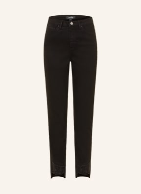Joseph Ribkoff Jeans with decorative gems , Color: BLACK (Image 1)
