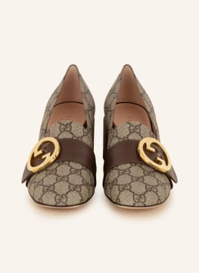 GUCCI Pumps BLONDIE GG SUPREME, Color: 9769 BEIGE EBONY/N.ACERO (Image 1)