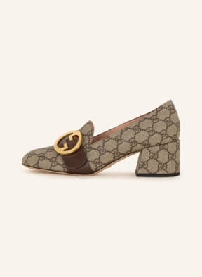 GUCCI Pumps BLONDIE GG SUPREME, Color: 9769 BEIGE EBONY/N.ACERO (Image 1)