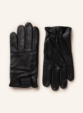 BOSS Lederhandschuhe HELKOP, Farbe: SCHWARZ (Bild 1)