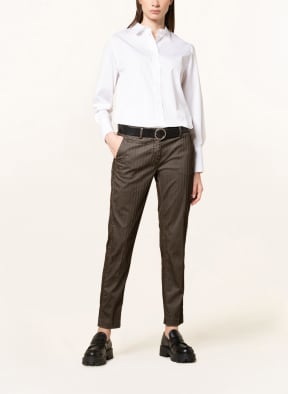 MASON'S Velvet pants NEW YORK, Color: BLACK/ KHAKI (Image 1)