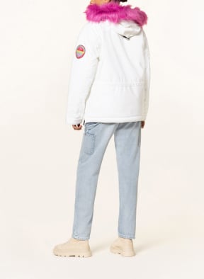 NAPAPIJRI Schlupfjacke SKIDOO mit Kunstpelz, Farbe: WEISS (Bild 1)