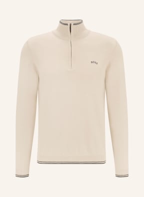 BOSS Half-zip sweater ZITOM, Color: ECRU (Image 1)