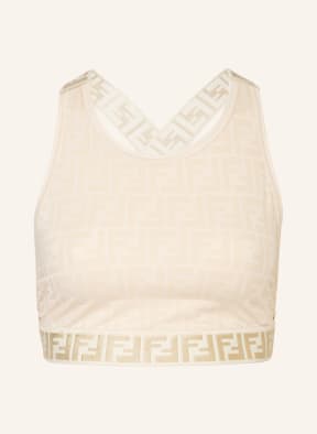 FENDI Cropped top FENDIRAMA, Color: CREAM (Image 1)