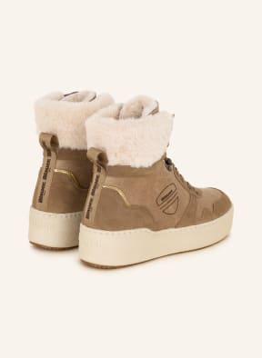 Blauer Schnürboots, Farbe: BEIGE (Bild 1)