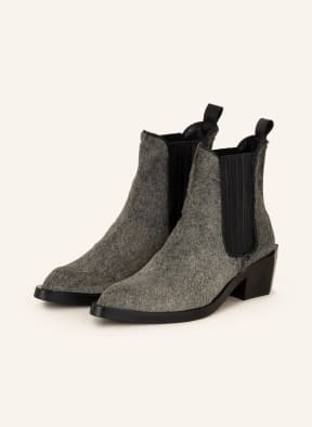 ras Cowboy Boots mit Echtfell, Farbe: GRÜN/ SCHWARZ (Bild 1)