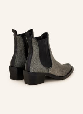 ras Cowboy Boots mit Echtfell, Farbe: GRÜN/ SCHWARZ (Bild 1)