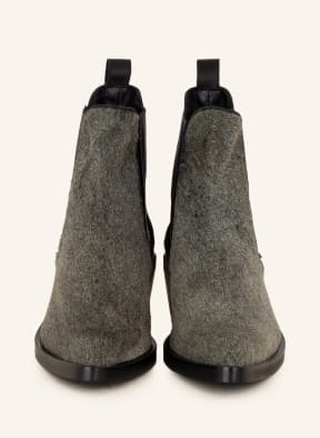 ras Cowboy Boots mit Echtfell, Farbe: GRÜN/ SCHWARZ (Bild 1)