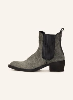 ras Cowboy Boots mit Echtfell, Farbe: GRÜN/ SCHWARZ (Bild 1)