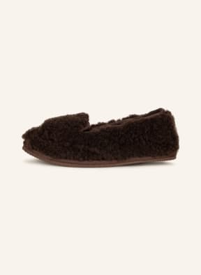 SHEPHERD Hausschuhe INES, Farbe: DUNKELBRAUN (Bild 1)
