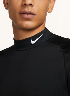 Nike Koszulka z długim rękawem PRO WARM, Kolor: CZARNY/ BIAŁY (Obrazek 1)