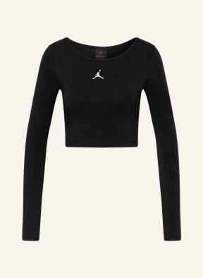 JORDAN Cropped shirt JORDAN, Color: BLACK (Image 1)