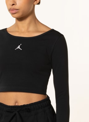 JORDAN Cropped shirt JORDAN, Color: BLACK (Image 1)