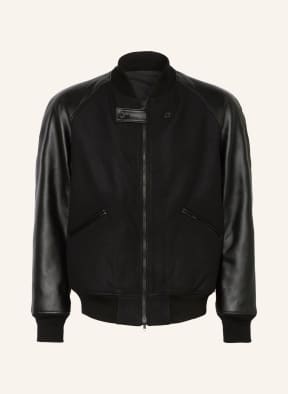 Y-3 Bomber jacket in mixed materials , Color: BLACK (Image 1)