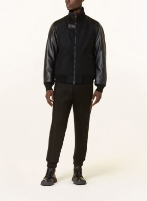 Y-3 Bomber jacket in mixed materials , Color: BLACK (Image 1)