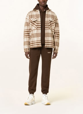 REPRESENT Overshirt , Color: CREAM/ BROWN (Image 1)