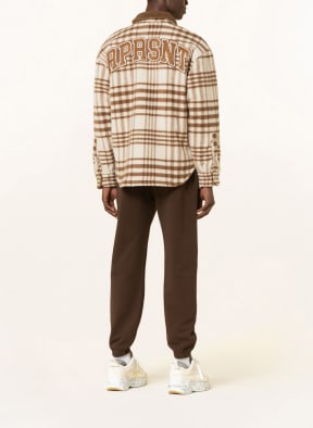 REPRESENT Overshirt , Color: CREAM/ BROWN (Image 1)