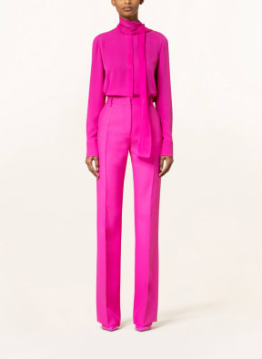VALENTINO Bow-tie blouse in silk, Color: PINK (Image 1)