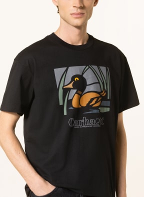 carhartt WIP T-shirt, Color: BLACK/ DARK ORANGE/ GRAY (Image 1)