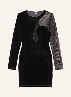 gina tricot Samtkleid REBECCA , Farbe: SCHWARZ (Bild 1)