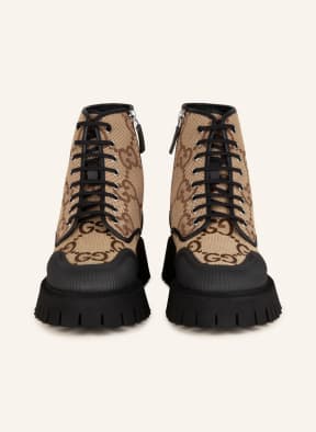GUCCI Lace-up boots, Color: 2590 CAMEL EBONY/NERO (Image 1)