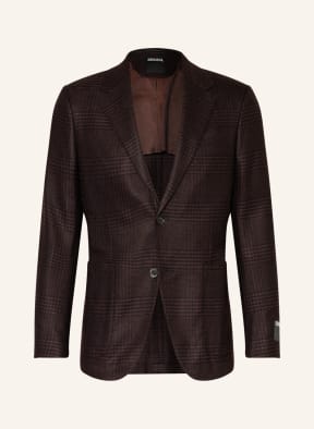 ZEGNA Cashmere tailored jacket extra slim fit, Color: BLACK/ DARK RED (Image 1)