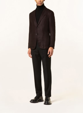 ZEGNA Cashmere tailored jacket extra slim fit, Color: BLACK/ DARK RED (Image 1)