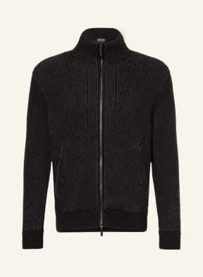ZEGNA Strickjacke aus Cashmere, Farbe: SCHWARZ/ DUNKELGRAU (Bild 1)