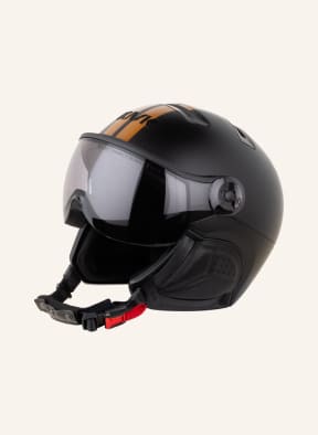ZEGNA Skihelm SIGNIFIER mit Visier, Farbe: SCHWARZ/ COGNAC (Bild 1)