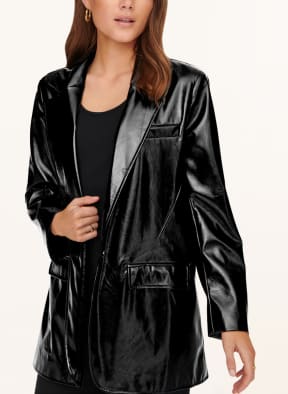 ONLY Blazer in Lederoptik, Farbe: SCHWARZ (Bild 1)