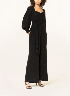 GESTUZ Jumpsuit mit Glitzergarn, Farbe: SCHWARZ (Bild 1)