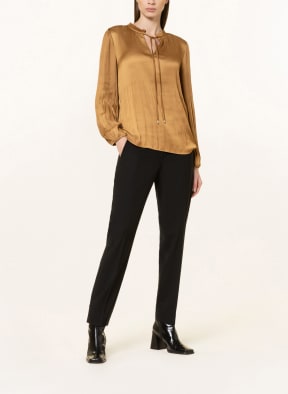 s.Oliver BLACK LABEL Plissee-Blusenshirt, Farbe: COGNAC (Bild 1)