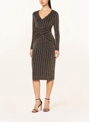 Joseph Ribkoff Strickkleid mit Glitzergarn, Farbe: SCHWARZ/ GOLD (Bild 1)