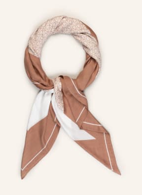 Calvin Klein Scarf, Color: LIGHT BROWN/ CREAM (Image 1)