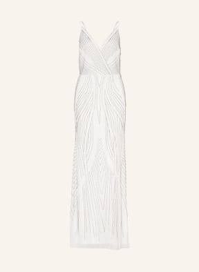 ADRIANNA PAPELL Abendkleid mit Pailletten und Schmuckperlen, Farbe: ECRU (Bild 1)