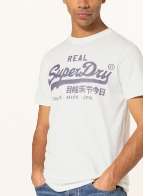 Superdry T-shirt, Color: ECRU/ DARK GRAY (Image 1)