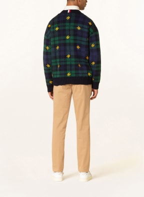 TOMMY HILFIGER Strickjacke, Farbe: DUNKELBLAU/ DUNKELGRÜN/ DUNKELGELB (Bild 1)