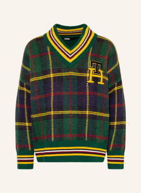 TOMMY HILFIGER Pullover, Farbe: DUNKELGRÜN/ DUNKELBLAU/ DUNKELGELB (Bild 1)