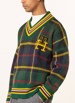 TOMMY HILFIGER Pullover, Farbe: DUNKELGRÜN/ DUNKELBLAU/ DUNKELGELB (Bild 1)
