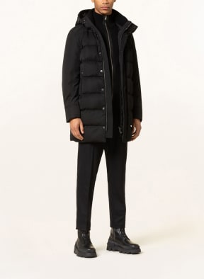 MONCLER Down coat CLAUDEL with detachable hood, Color: BLACK (Image 1)