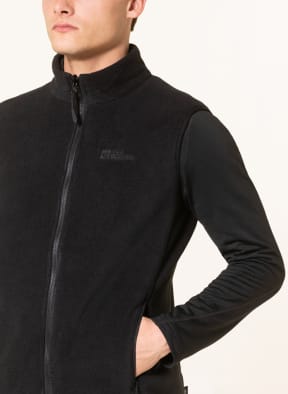 Jack Wolfskin Fleece vest WALDSTEIG, Color: BLACK (Image 1)