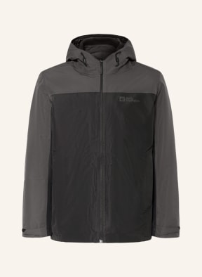 Jack Wolfskin 3-in-1 jacket TAUBENBERG, Color: BLACK/ GRAY (Image 1)