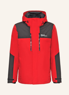 Jack Wolfskin 3-in-1 jacket JASPER, Color: RED (Image 1)