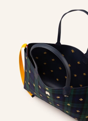 TOMMY HILFIGER Shopper ICONIC mit Pouch , Farbe: GRÜN/ DUNKELBLAU/ SCHWARZ (Bild 1)