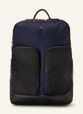 TOMMY HILFIGER Rucksack CITY COMMUTER mit Laptop-Fach, Farbe: DUNKELBLAU/ SCHWARZ (Bild 1)