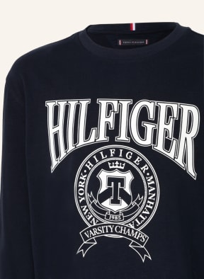 TOMMY HILFIGER Longsleeve, Farbe: DUNKELBLAU/ WEISS (Bild 1)