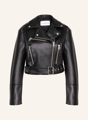 Calvin Klein Jeans Jacke in Lederoptik, Farbe: SCHWARZ (Bild 1)