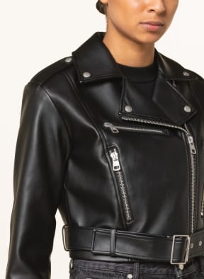 Calvin Klein Jeans Jacke in Lederoptik, Farbe: SCHWARZ (Bild 1)